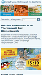 Mobile Screenshot of kristall-saunatherme-bad-klosterlausnitz.de